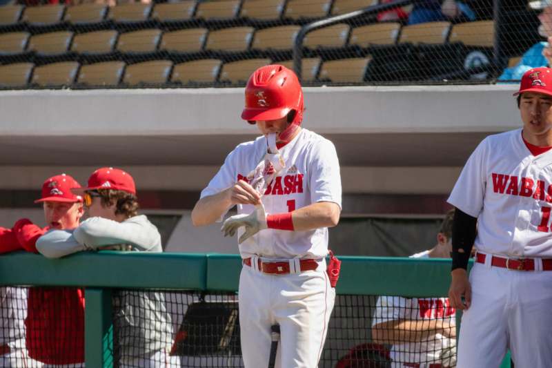 a baseball player wearing a helmet