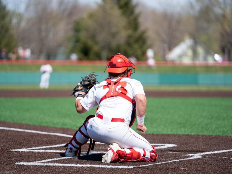 a baseball player on the ground