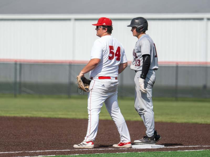 a baseball players on a field