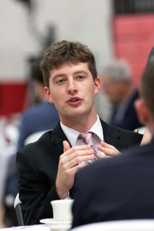 a man in a suit and tie