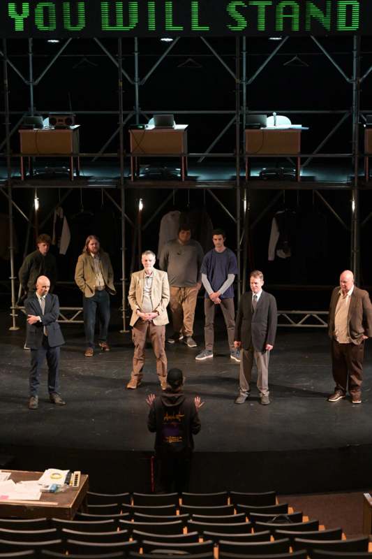 a group of men on a stage