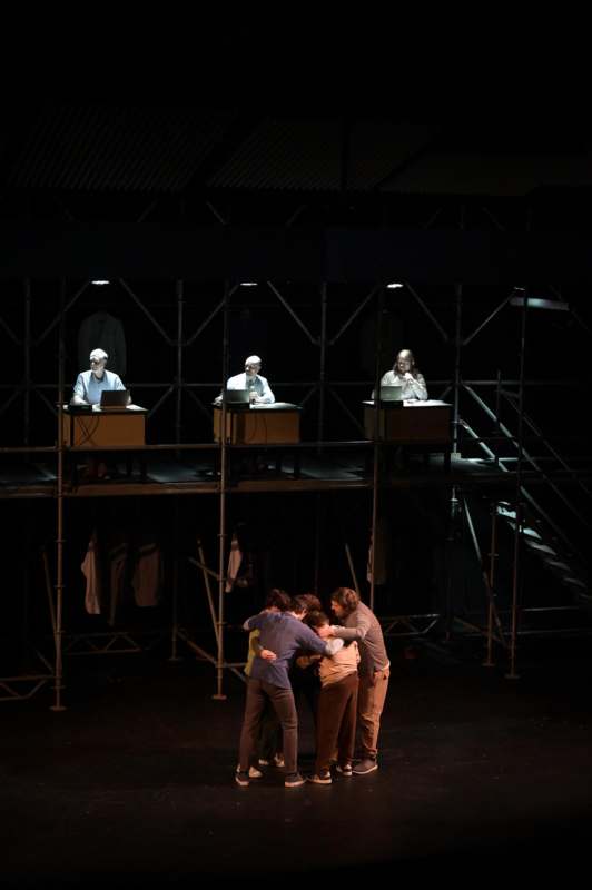 a group of people on a stage