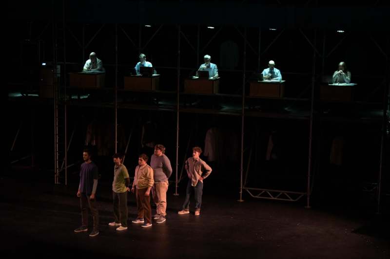 a group of men on a stage