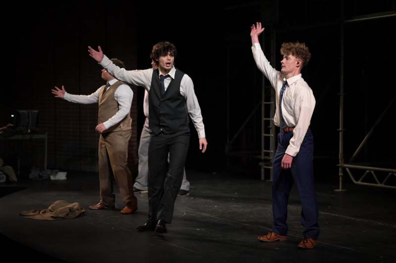 a group of men on a stage