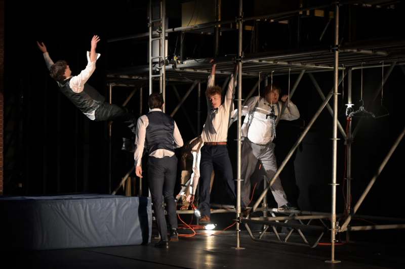 a group of men on a stage