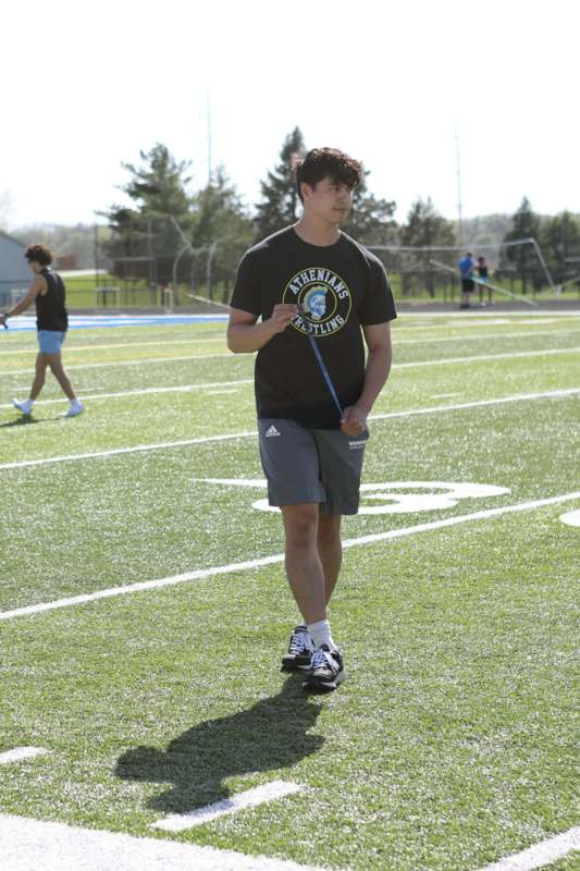 a man standing on a field