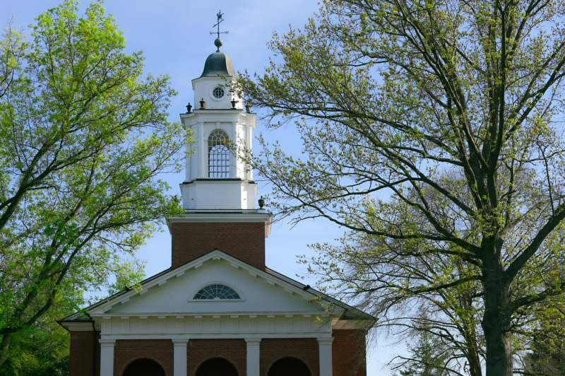 a building with a bell tower