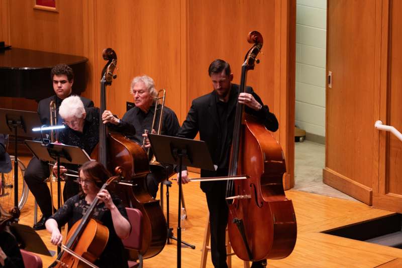 a group of people playing instruments