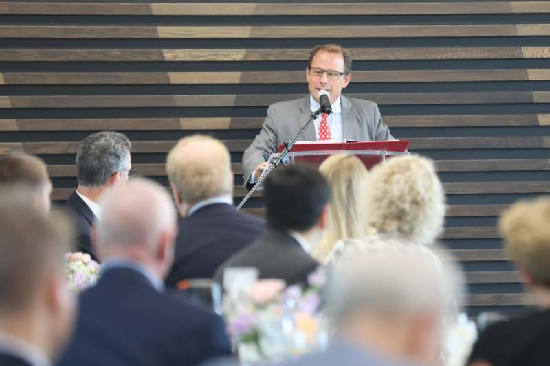 2026 Honorary Degree Luncheon - a man speaking into a microphone
