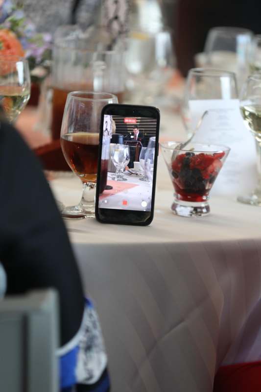 a phone on a table