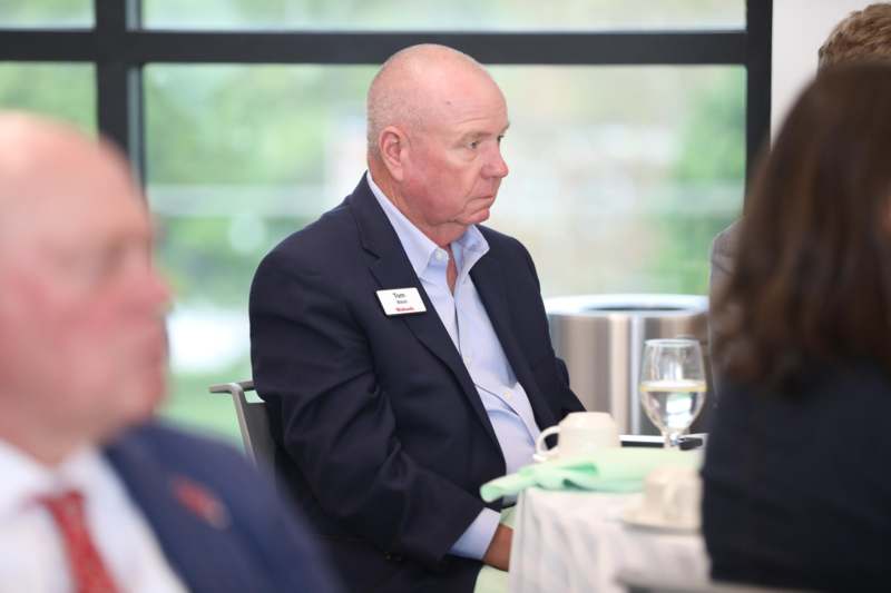 a man sitting at a table