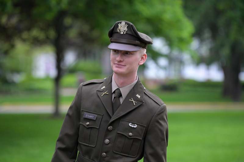 ROTC Commissioning - a man in a uniform