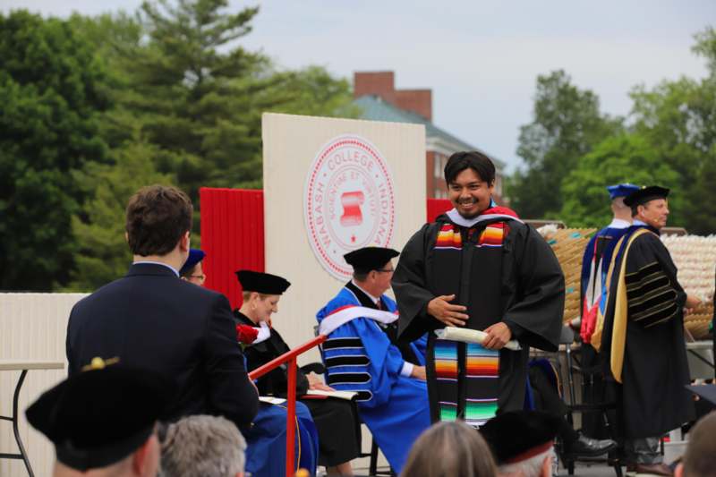 a man in a black robe