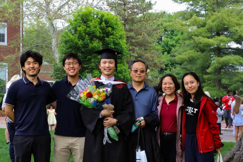 a group of people posing for a photo