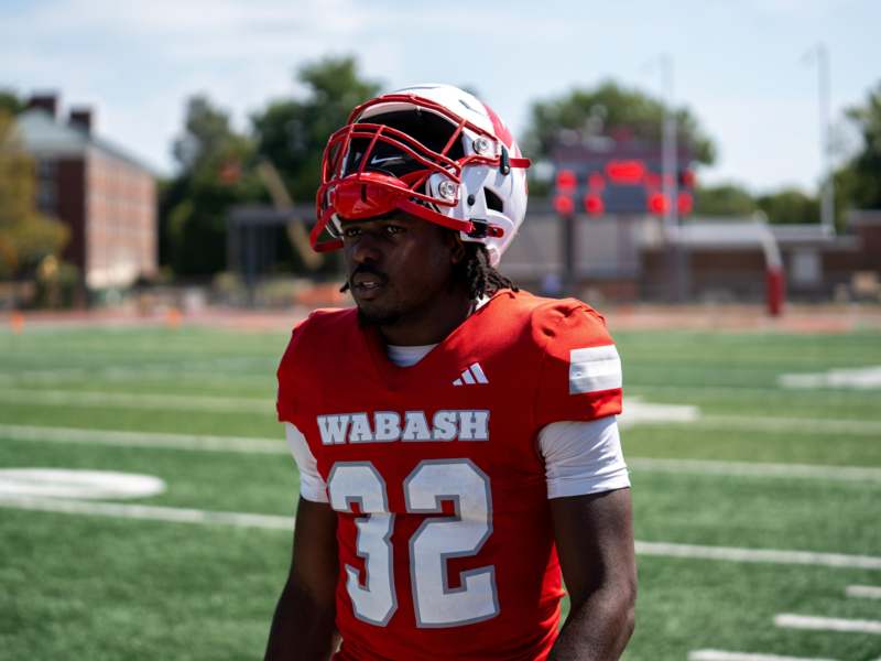 a man wearing a football uniform